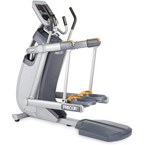 A **Precor 100i AMT - Serviced** with a seat on it.