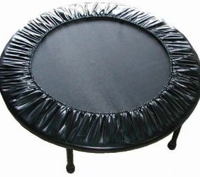 A new 38" Mini Trampoline on top of a white background.