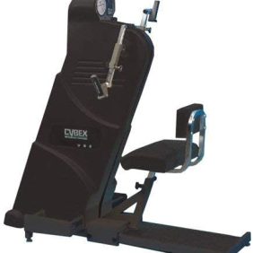 A new Cybex UBE Upper Body Ergometer Exercise Arm Bike - Remanufactured with a seat on it.