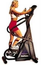 A woman exercising on a new StairMaster 4600PT Cardio Stepper - Remanufactured machine.