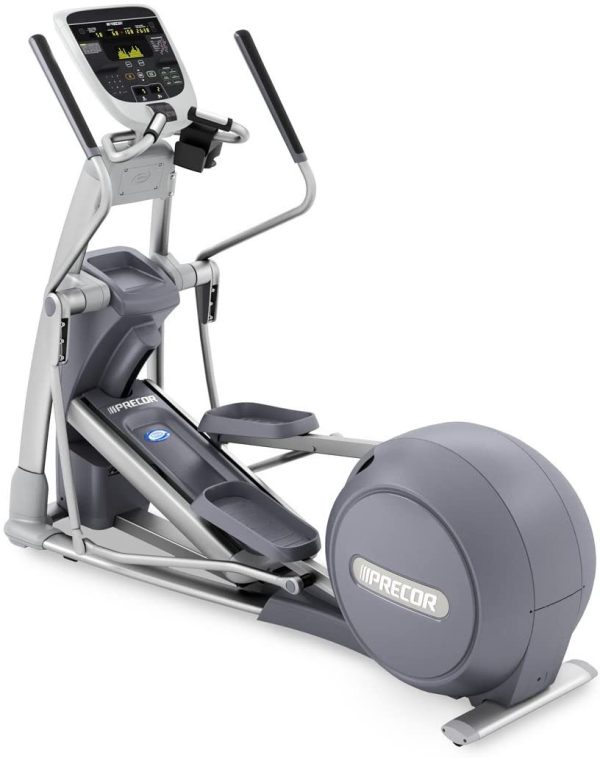 The Precor EFX 835 Elliptical - Remanufactured, a new and remanufactured gym equipment, is shown on a white background.