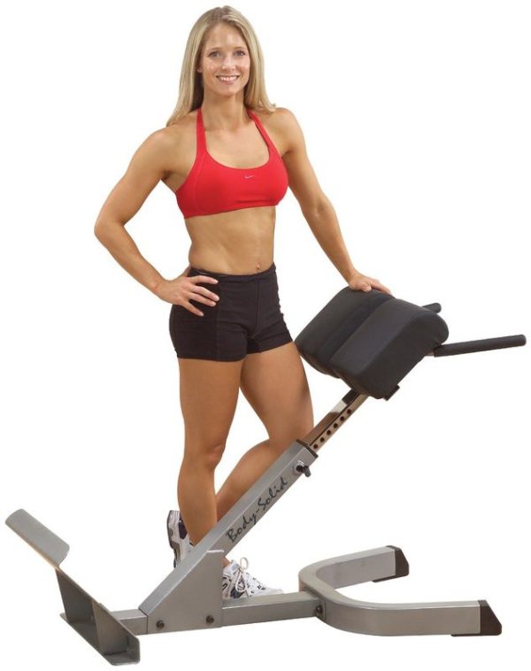Body Solid 2" x 3" 45 Degree Back Hyperextension - New