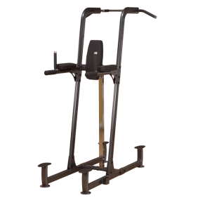 A new Body Solid Fusion Vertical Knee Raise, Dip & Pull Up - New machine on a white background.