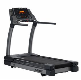 A new Cybex 750T Legacy Treadmill - Remanufactured on a white background.