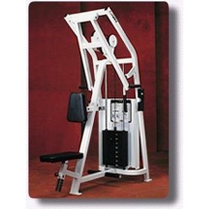 A new white Cybex VR Seated Row - Remanufactured exercise machine.