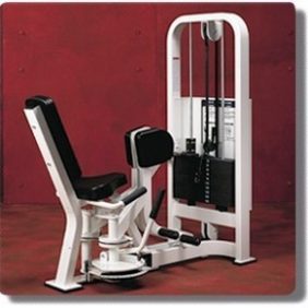 A new Cybex VR2 Selectorized Adductor - Remanufactured with a seated position.