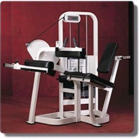 A new Cybex VR2 Selectorized Seated Leg Curl - Remanufactured gym machine with a seated position.