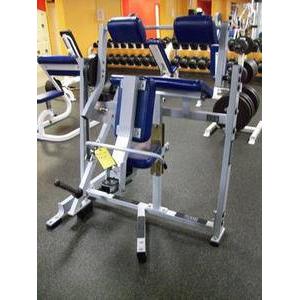 A gym with a plethora of new and remanufactured Hammer Strength Plate Loaded Arm Extension - Remanufactured equipment.