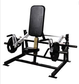 A new Hammer Strength Plate Loaded Seated/Standing Shrug - Remanufactured with a bench on it.