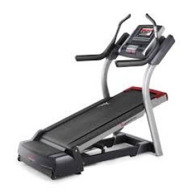 A new FreeMotion Incline Trainer Treadmill - Remanufactured on a white background.
