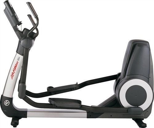 A new Life Fitness 95X Engage Elliptical - Serviced on a white background.