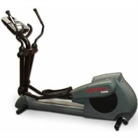A new Life Fitness 9500HR Rear Drive Elliptical / Crosstrainer - Remanufactured on a white background.
