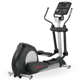 The Life Fitness Integrity CLSX Elliptical - Remanufactured is shown on a white background and is available as new or remanufactured gym equipment.