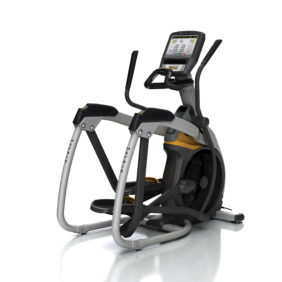 Matrix A5X Ascent Trainer - Remanufactured with a monitor on a white background, featuring new gym equipment.