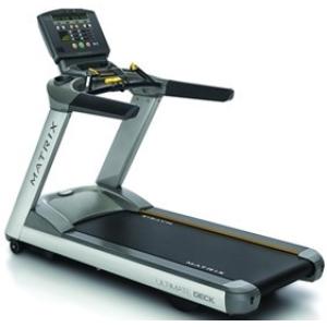A new Matrix T5X2 Treadmill - Remanufactured on a white background.