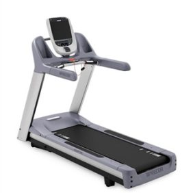 A Precor TRM885 Treadmill w/P80 Console - Serviced on a white background, available as both new and remanufactured gym equipment.