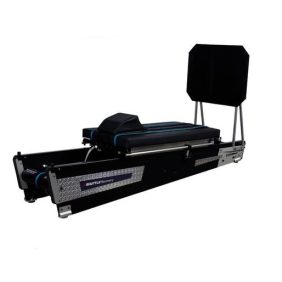 A black and white Shuttle Recovery Standard - New with a black seat, available as new or remanufactured gym equipment.