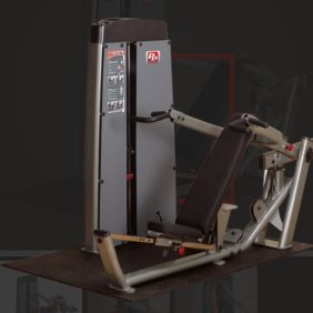 A new Body Solid DPRS-SF Pro Dual Multi Press Machine with a seated position.