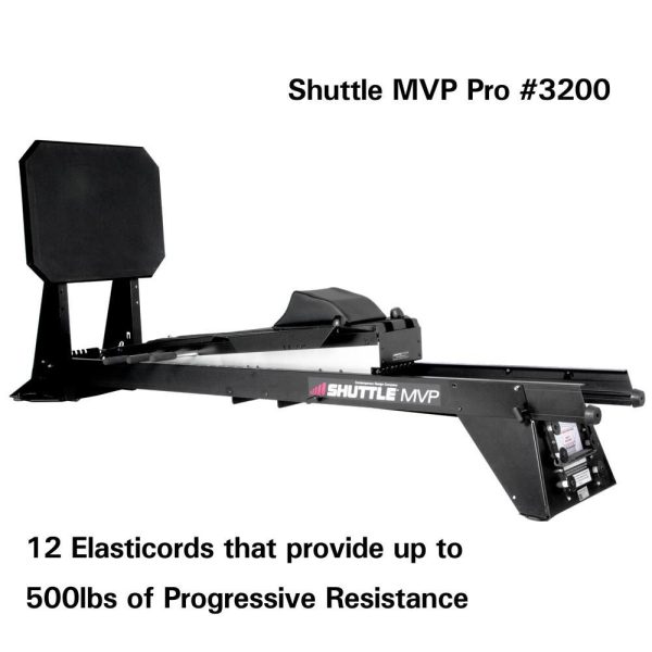 The Shuttle MVP Pro - New, a new and remanufactured gym equipment, is shown with the words 'progressive resistance'.