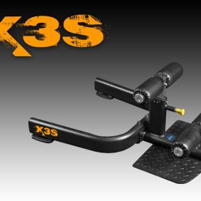 The X3S Bench - New, a new gym equipment, is shown on a black background.