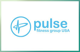 Pulse Fitness Group USA logo featuring new and remanufactured gym equipment. Pulse Fitness logo