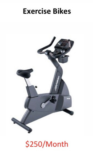 A close-up of a new stationary exercise bike.