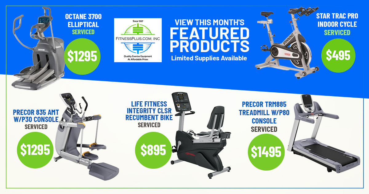 Featured products - New & Remanufactured Gym Equipment.