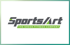 Sportsart, the leading green fitness company logo specializing in new and remanufactured gym equipment. Sportsart, the leading green fitness company logo specializing in new and remanufactured gym equipment.
