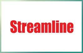 The streamline logo on a new green background. The streamline logo on a new green background.