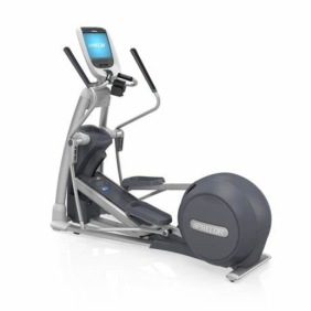 The Precor EFX 885 Elliptical - Remanufactured, a piece of new gym equipment, is shown on a white background.