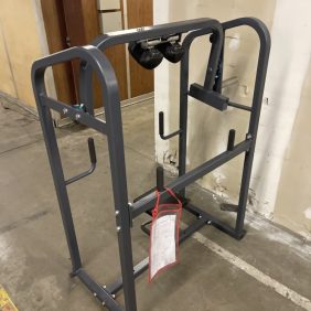 A new gym machine in a room.